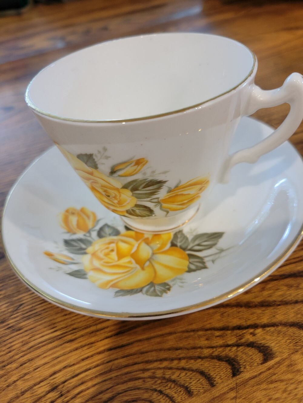 Staffordshire England Bone China Cup And Saucer - Picture 2 of 5